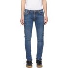 Nudie Jeans Blue Skinny Lin Jeans