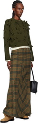 JW Anderson Khaki Cropped Loop Sweater