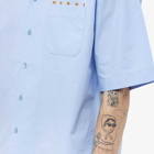 Marni Men's Logo Vactaion Shirt in Iris Blue