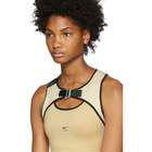 NikeLab Beige and Black Matthew Williams Edition Bra