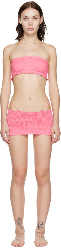 Photo: RoomSERVICE888 SSENSE Exclusive Pink Three-Piece Bikini