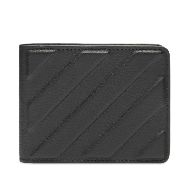 Photo: Off-White Men's Chevron Bifold Leather Wallet in Black 