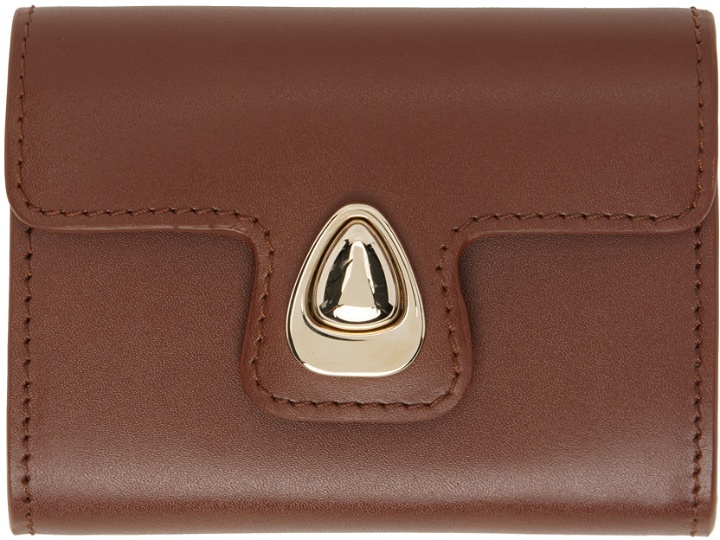 Photo: A.P.C. Brown Astra Compact Card Holder