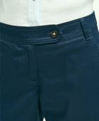 Brooks Brothers Women's Stretch Cotton Twill Shorts | Navy