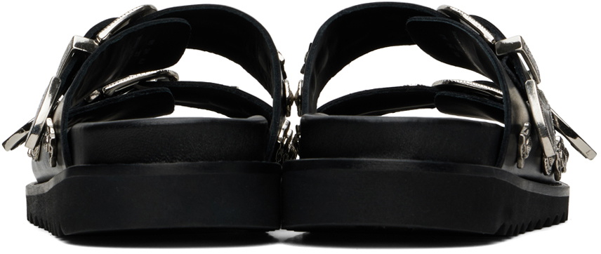 Toga Pulla SSENSE Exclusive Black Buckle Sandals Toga Pulla