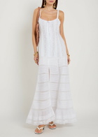 Loveshackfancy Calyx Pintuck Cotton Maxi Dress White