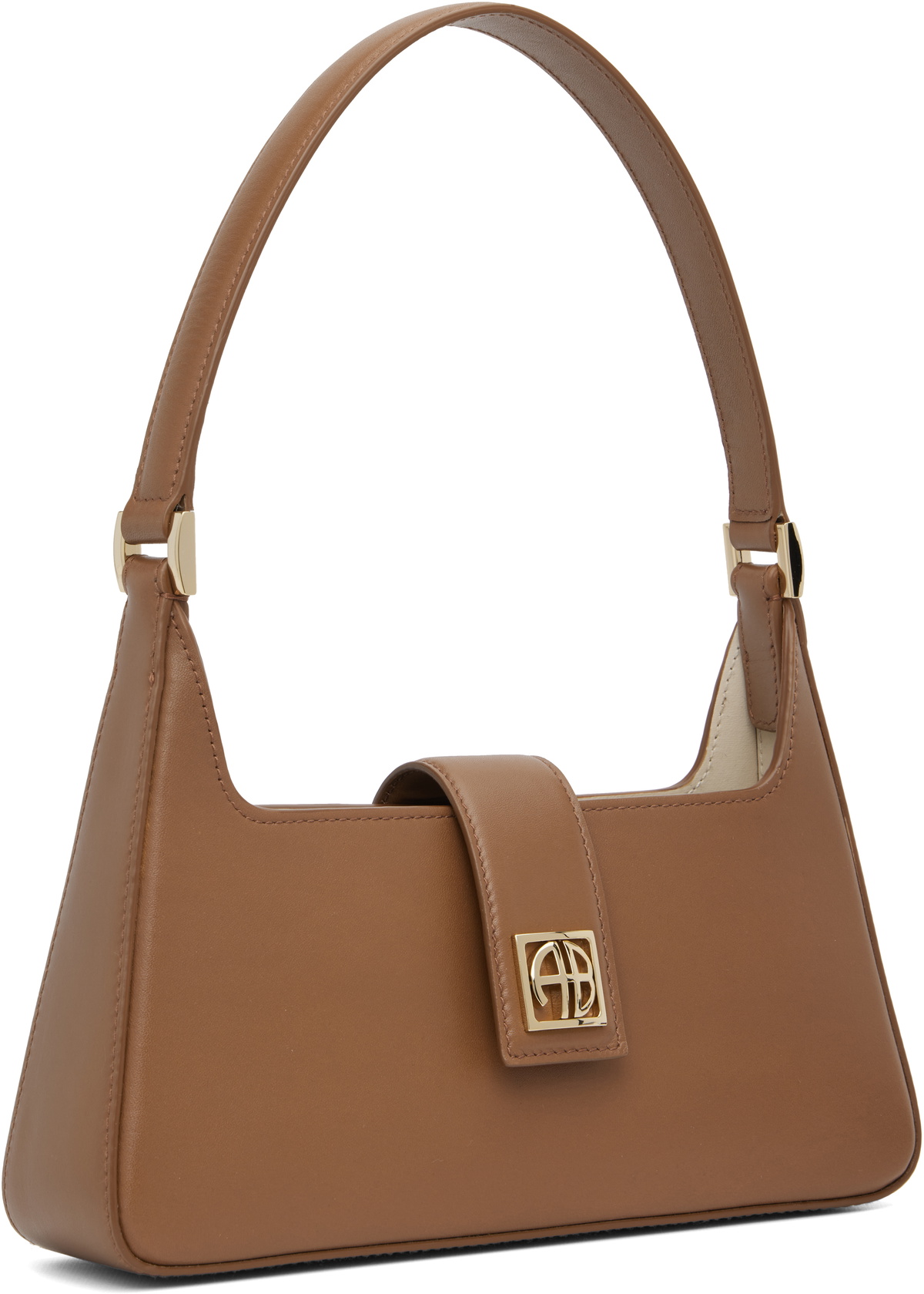 ANINE BING Brown Lou Shoulder Bag