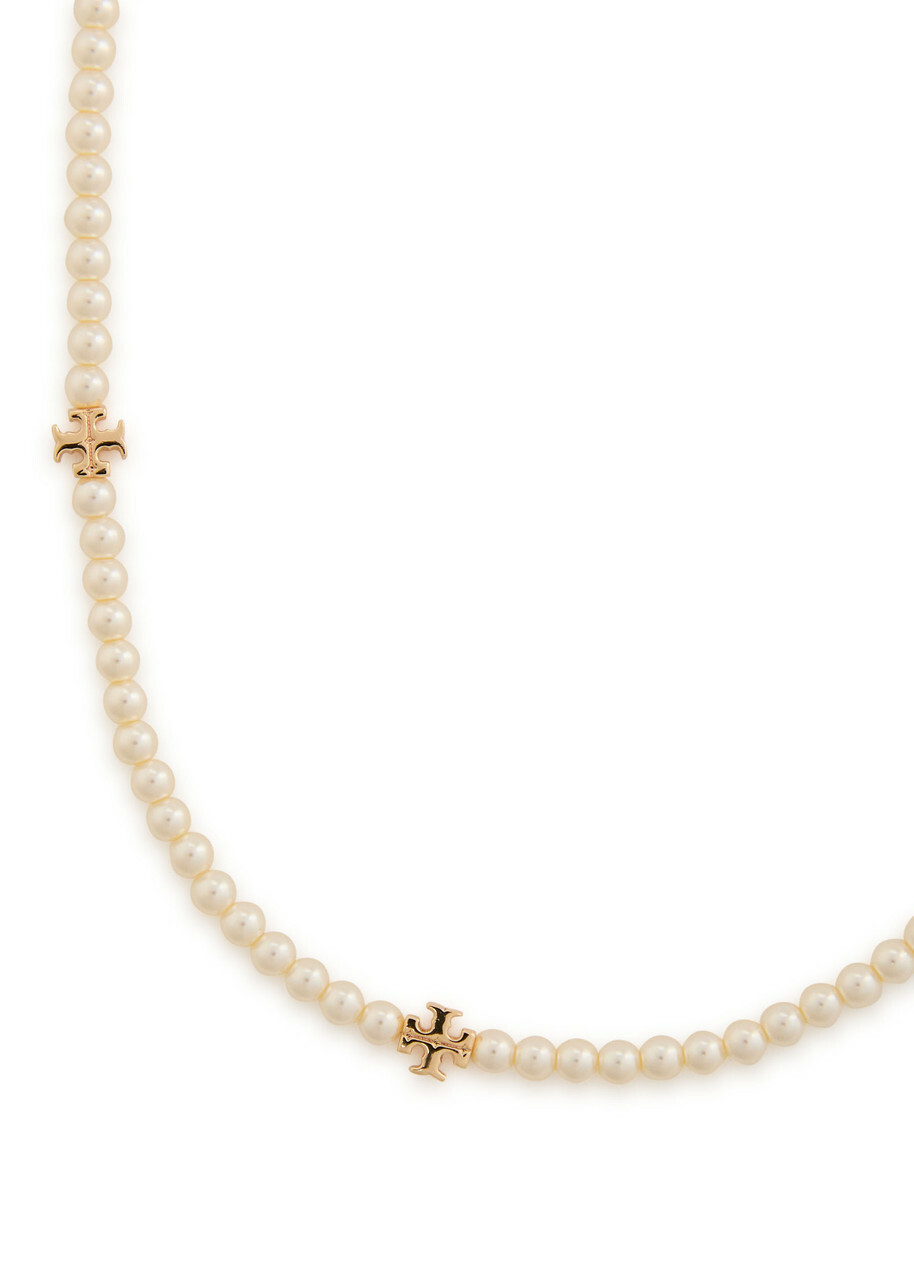 Tory Burch Kira Pearl 18kt Gold-plated Necklace - One Size