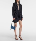Jacquemus Le Bisou Perle Small denim shoulder bag