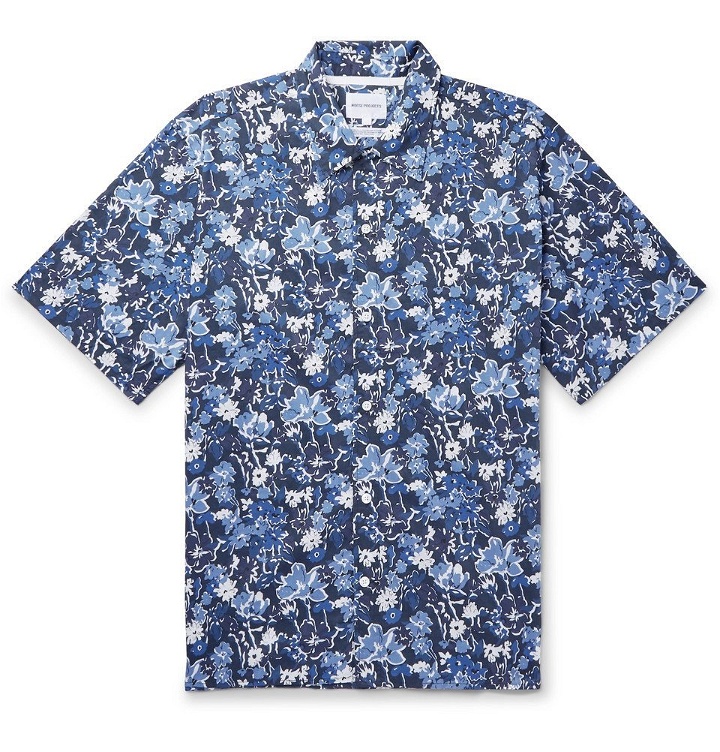 Photo: Norse Projects - Carsten Printed Cotton Shirt - Navy