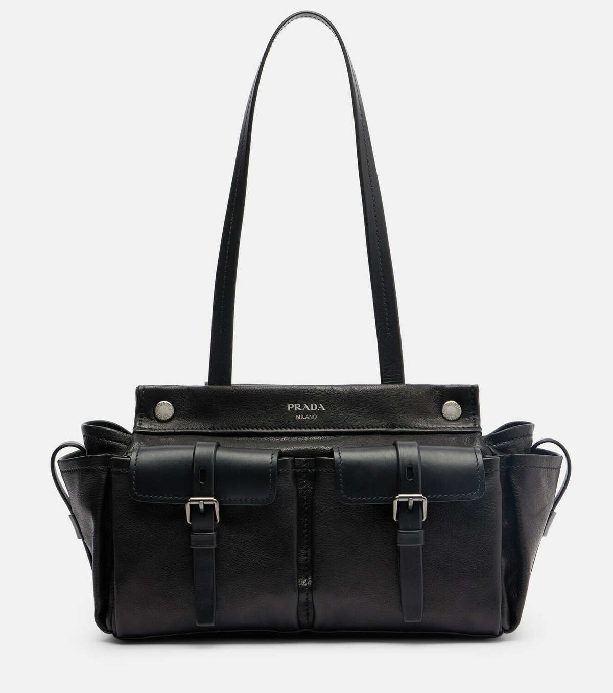 Prada Prada Route leather tote bag