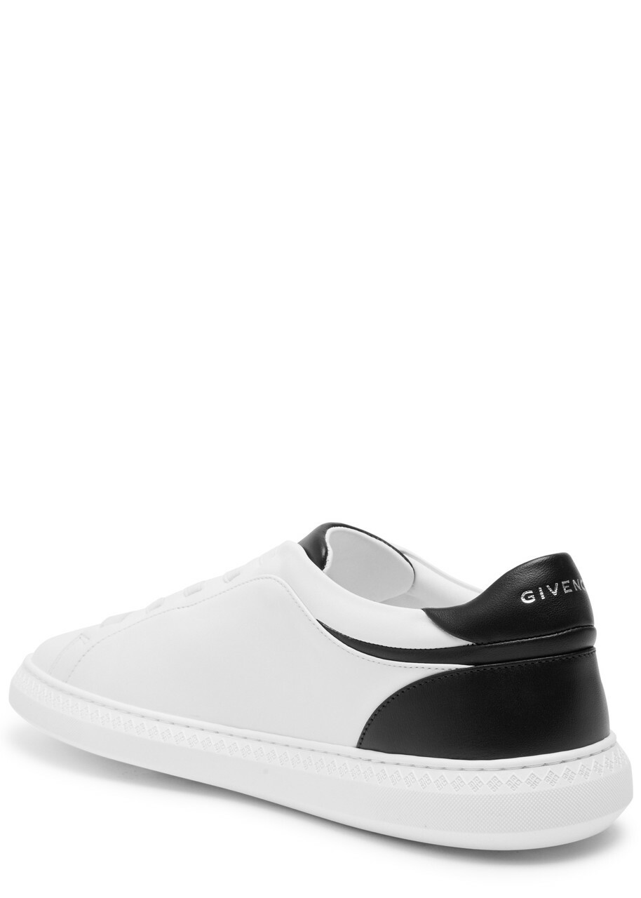 Givenchy G Set Panelled Leather Sneakers White And Black