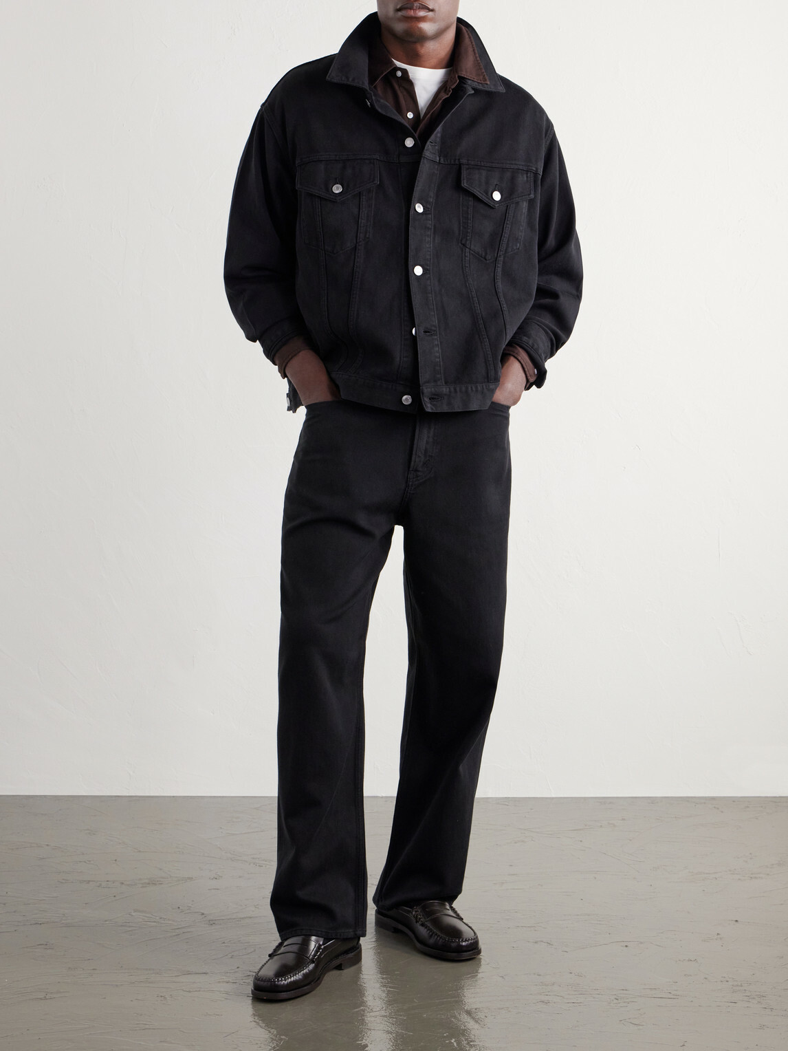 A.PRESSE - Cotton and Silk-Blend Piqué Jacket - Black