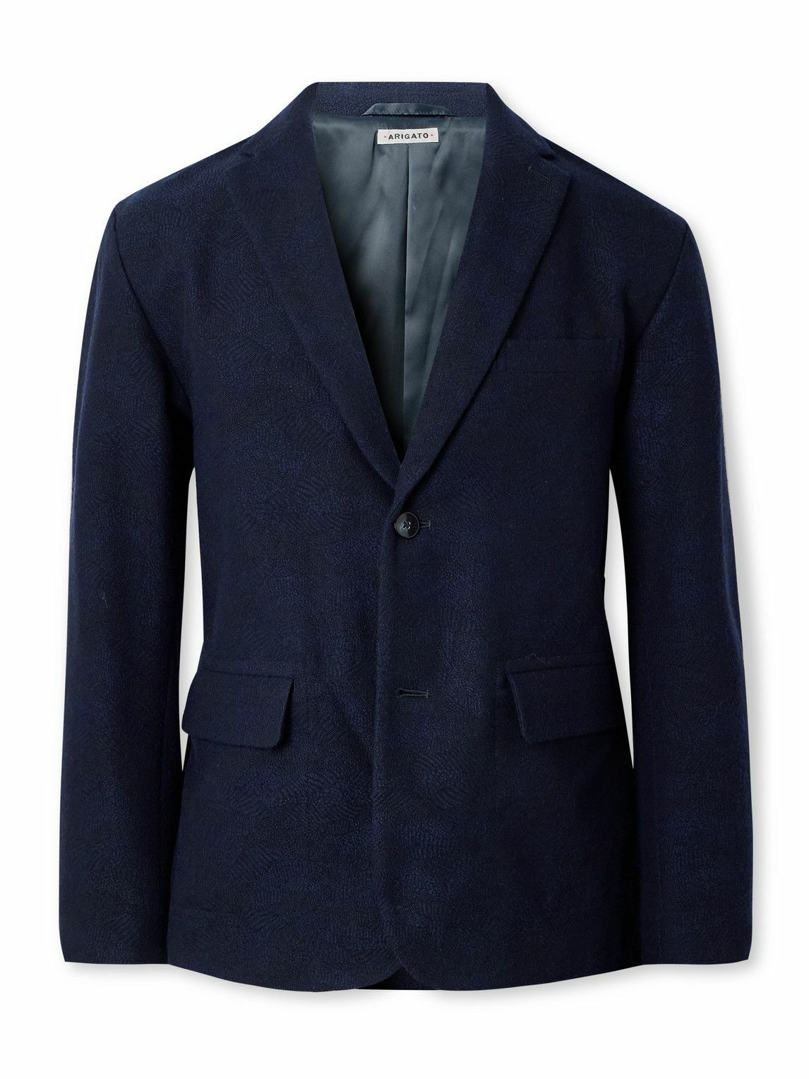 Blue Blue Japan - Cotton and Wool-Blend Jacquard Suit Jacket