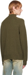 Margaret Howell Green Raglan Turtleneck