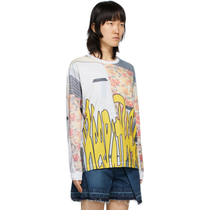 Perks and Mini Multicolor Oversized Go To Real Life Long Sleeve T-Shirt