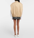 Miu Miu Zip-up cotton twill vest