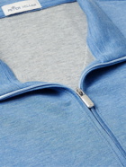 Peter Millar - Crown Comfort Cotton-Blend Jersey Half-Zip Sweatshirt - Blue
