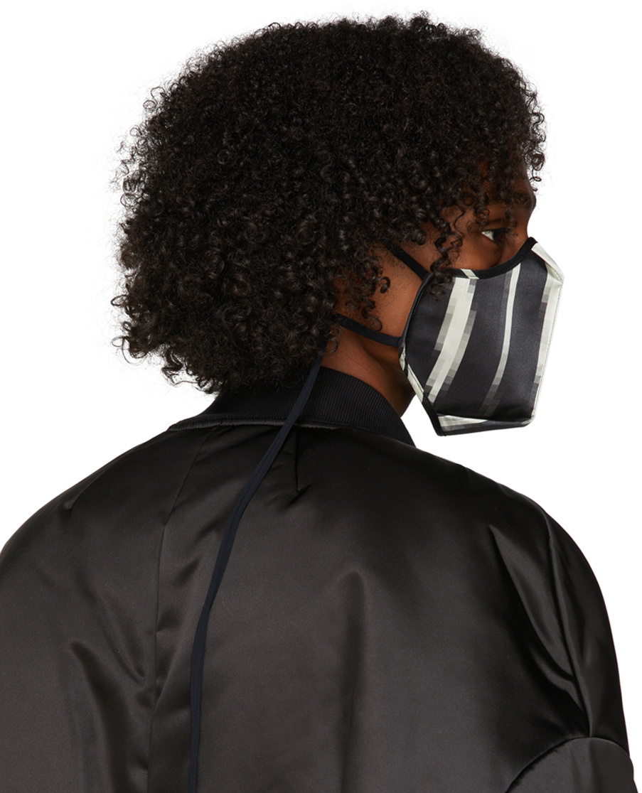 Rick Owens Black Graphic Mask Rick Owens