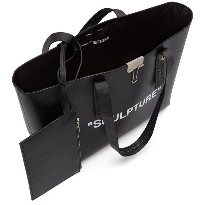 Off-White Black Sculpture Shopping Tote