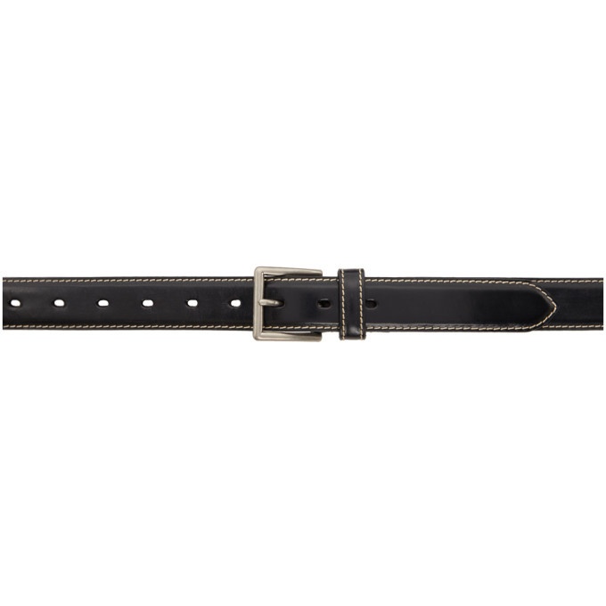 Photo: Comme des Garcons Homme Black Bridle Leather Belt