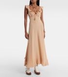Chloé Ruffled silk crêpe de chine maxi dress