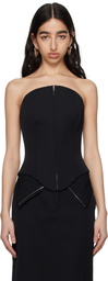 McQueen Black Corset Top