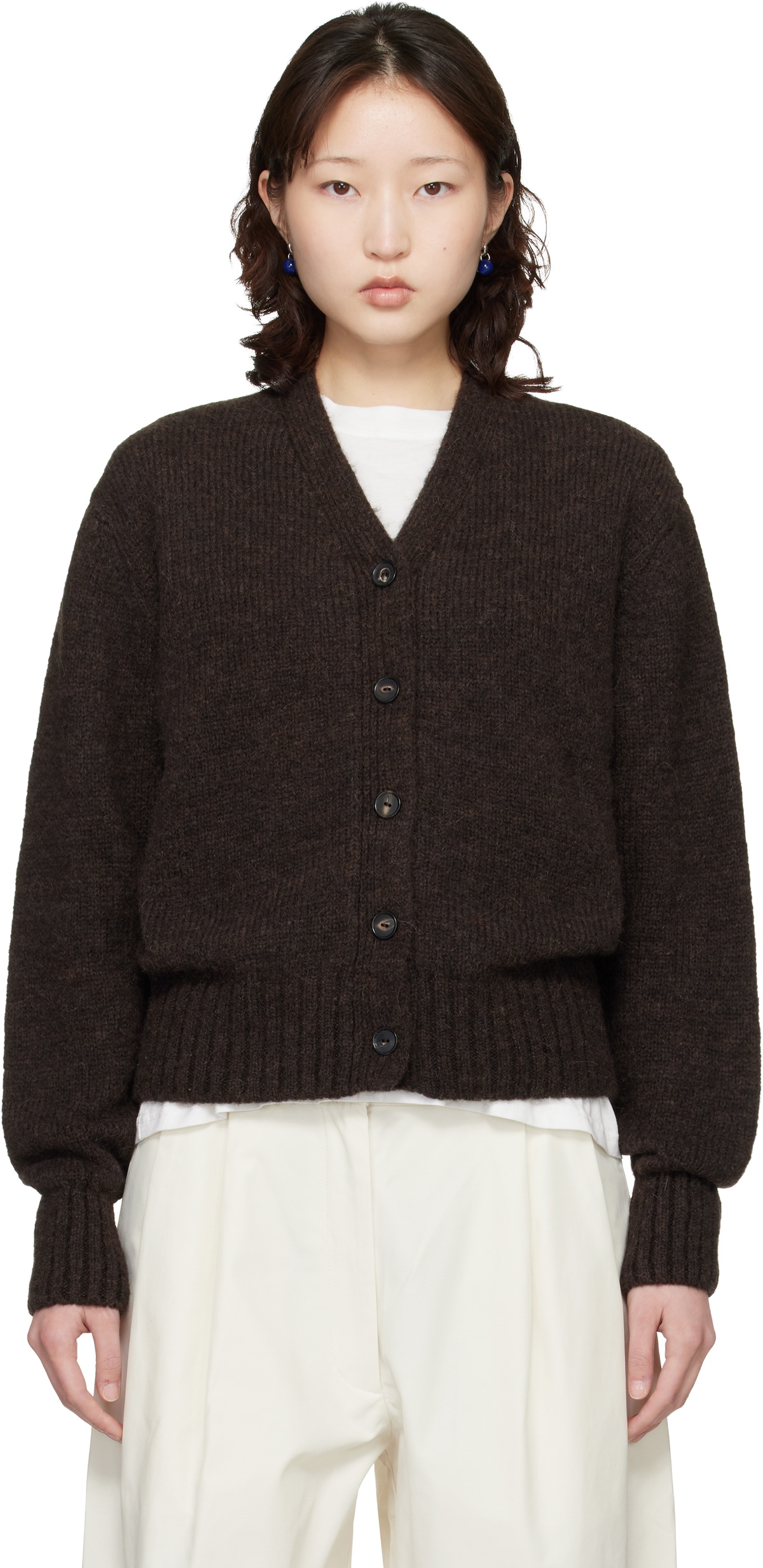 Cordera Brown Baby Alpaca Cardigan