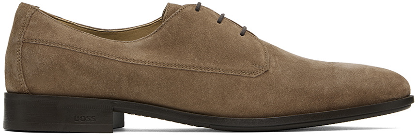 Photo: BOSS Taupe Lace-Up Derbys