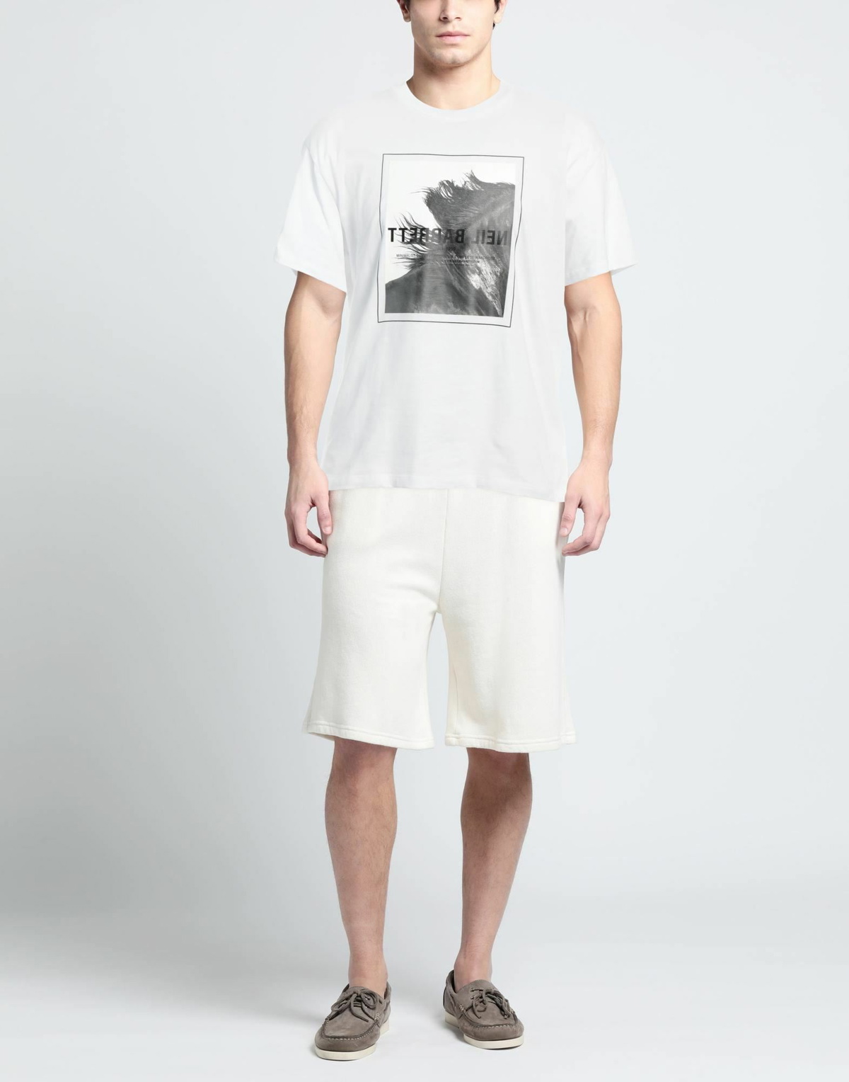 Neil Barrett Mens T-shirt in White