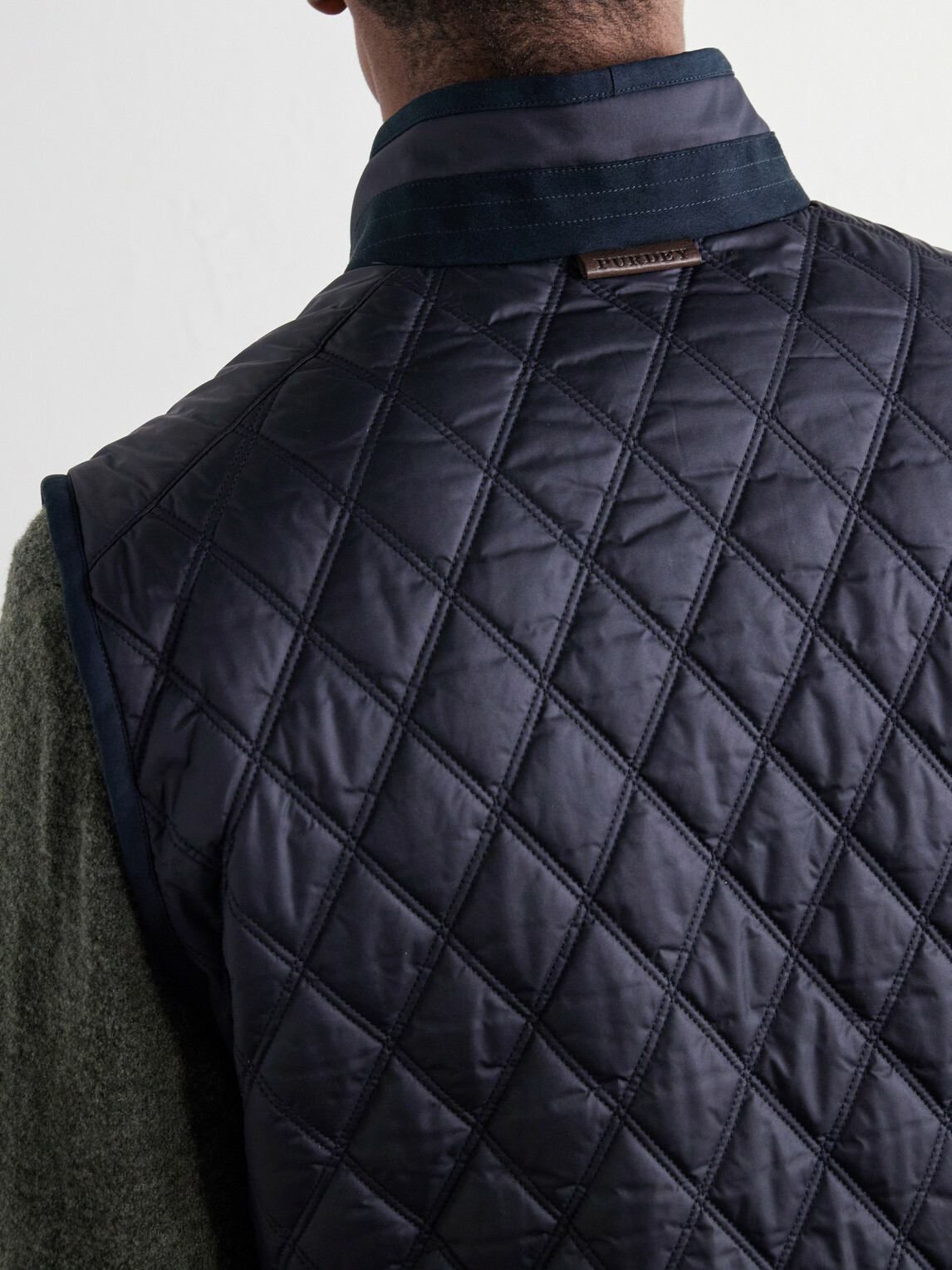 Purdey - Moorland Padded Quilted Shell Gilet - Blue