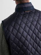Purdey - Moorland Padded Quilted Shell Gilet - Blue