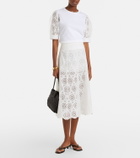 Frame The Deco broderie anglaise cotton T-shirt