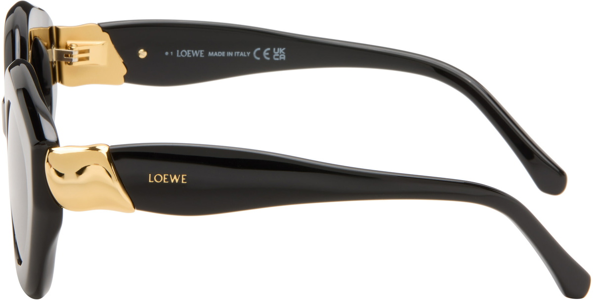 LOEWE Black Coil Cateye Sunglasses