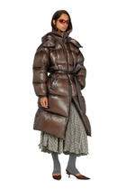 Diesel Down puffer coat in ultra-light ripstop - Winter Jackets Womens in Brown