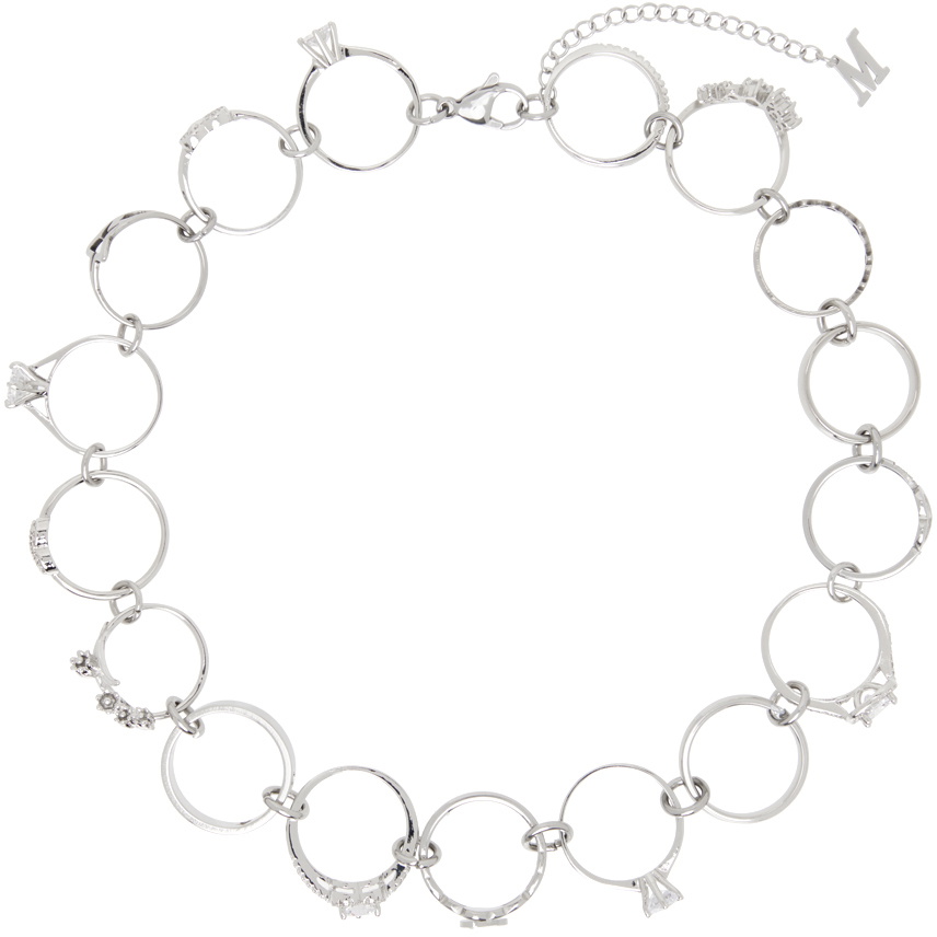Marland Backus SSENSE Exclusive Silver Ring Necklace