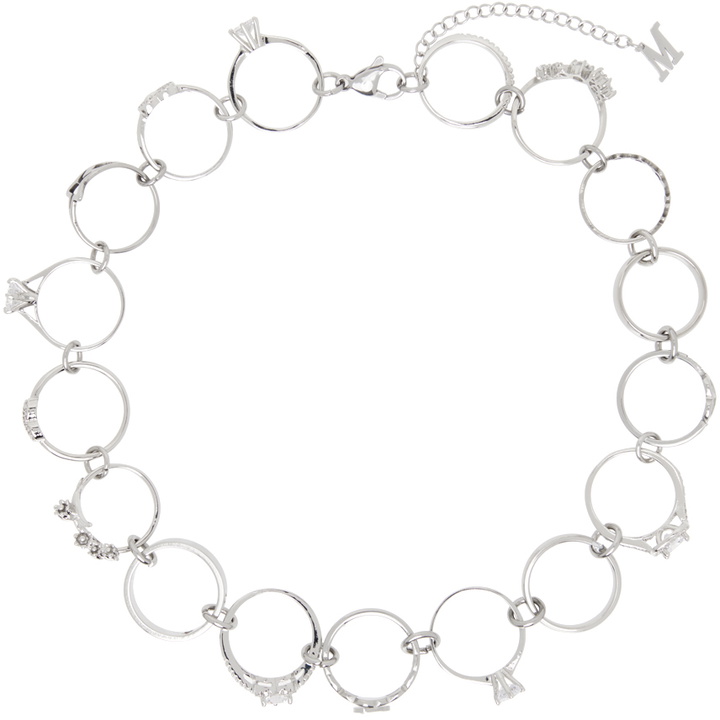 Photo: Marland Backus SSENSE Exclusive Silver Ring Necklace