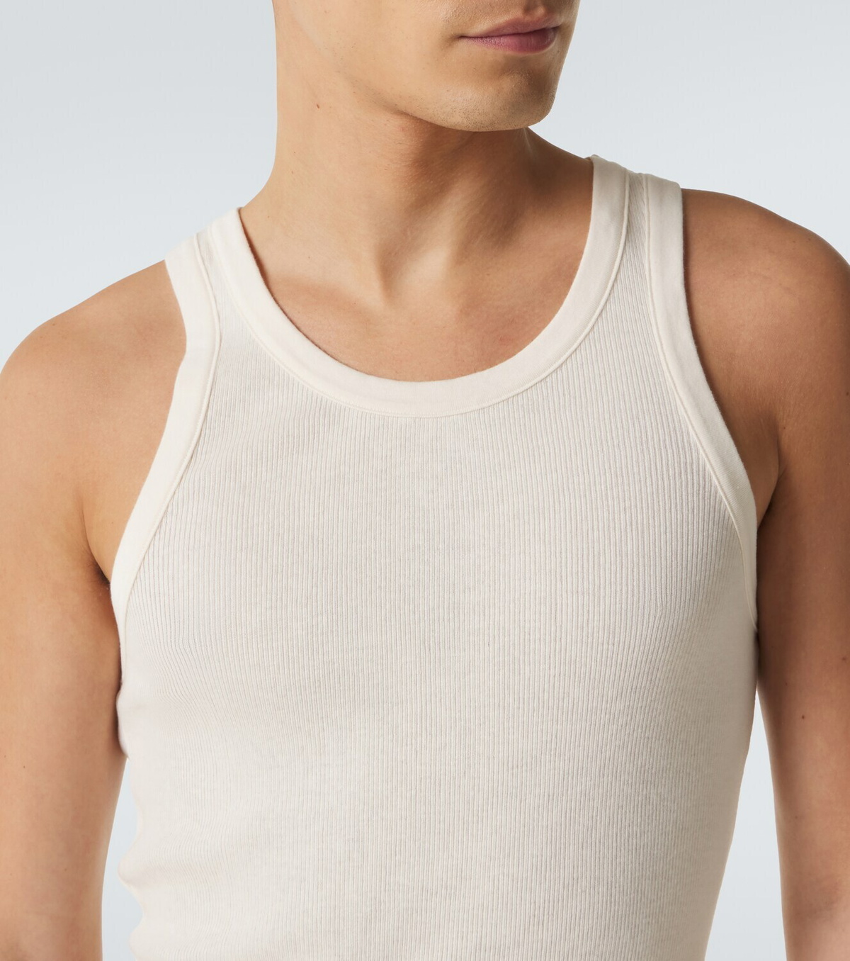 Auralee Ribbed-knit cotton tank top Auralee