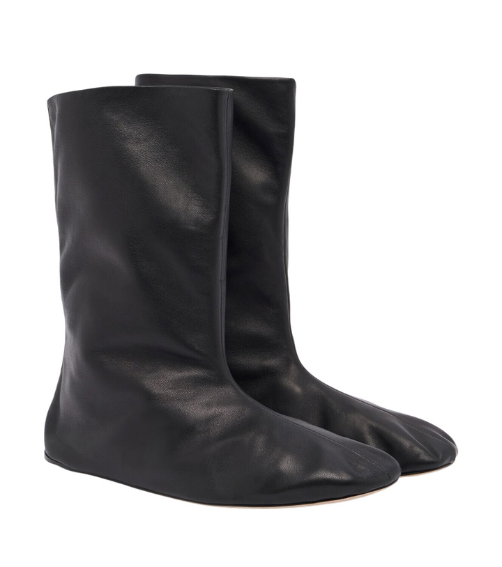 Photo: The Row Esther leather mid-calf boots