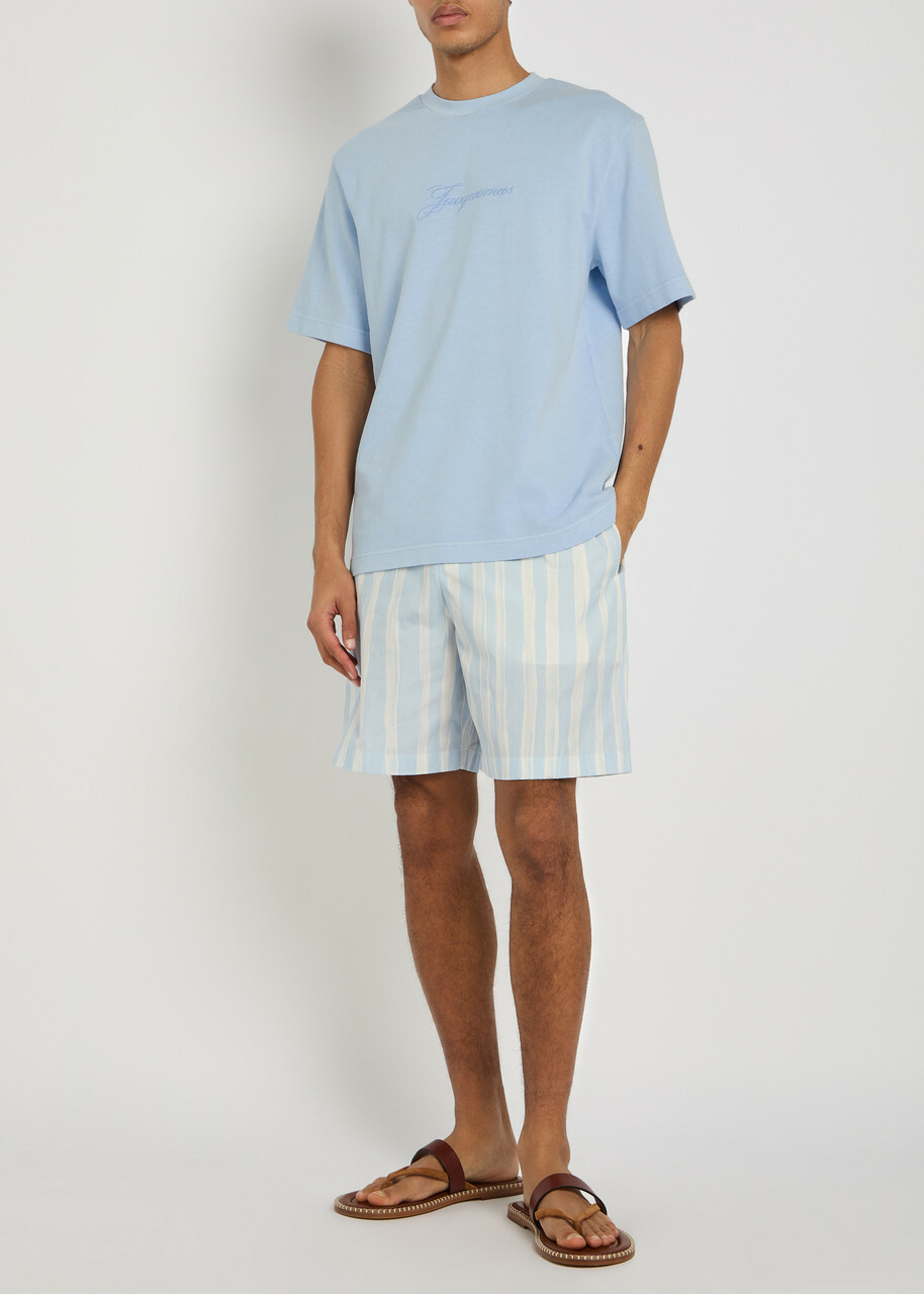 Jacquemus Le Tshirt Pigmento Cotton T-shirt Blue