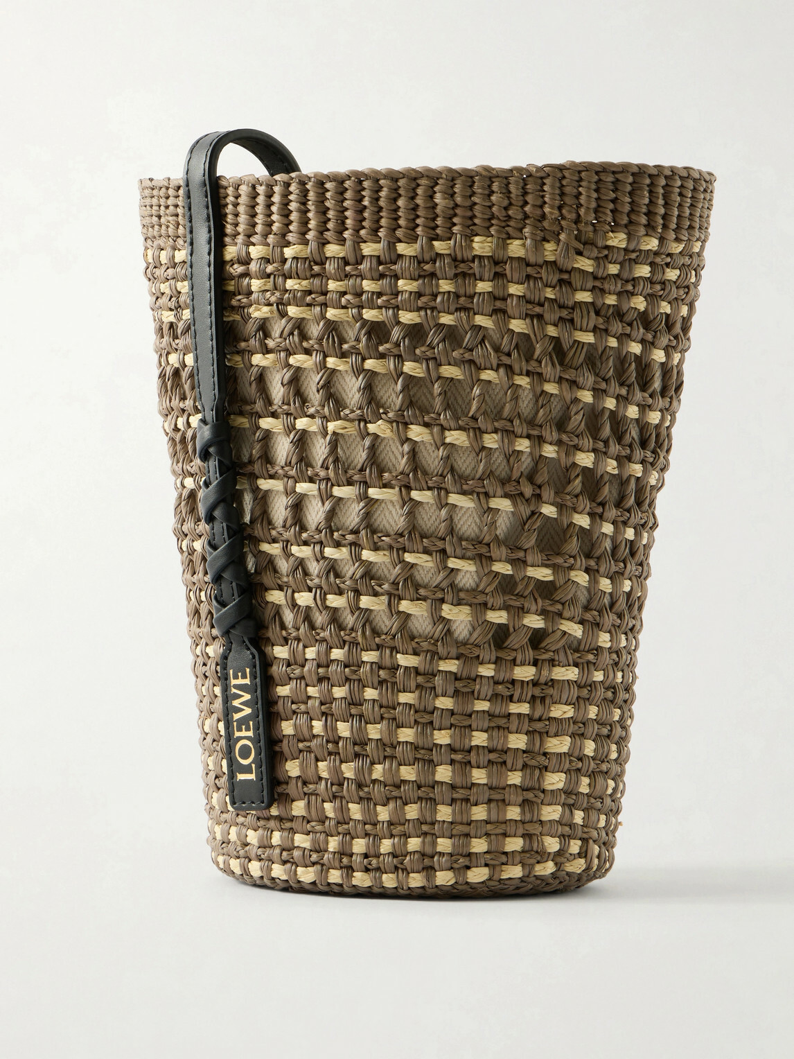 LOEWE - Paula's Ibiza Braid Leather-Trimmed Raffia Shoulder Bag
