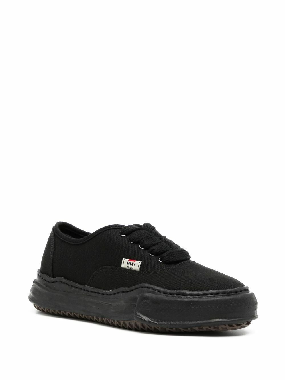 Maison MIHARA YASUHIRO Black Baker Canvas Low-Top Sneakers