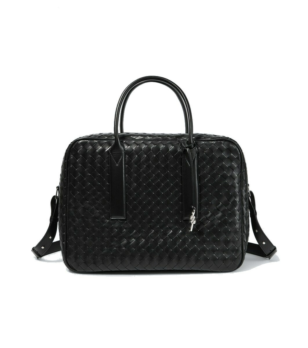 Photo: Bottega Veneta Intrecciato leather briefcase