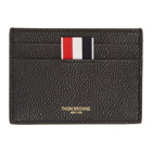 Thom Browne Navy Plaid Card Holder