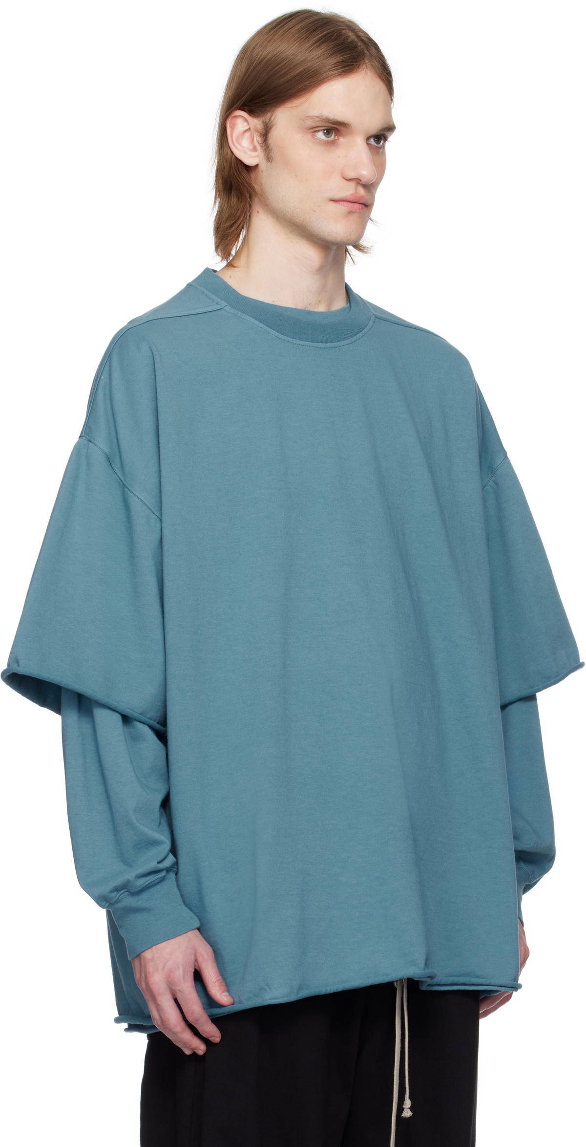 Rick Owens DRKSHDW Blue Hollywood Tommy Hustler T-shirt Rick Owens