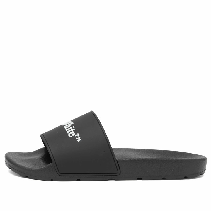 Photo: Off-White Men's Bookish Slides in Black/White