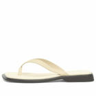 Vagabond Shoemakers Women's Izzy Leather Flip Flops in Off White