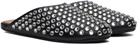 ALAÏA Black Strass Lambskin Mules