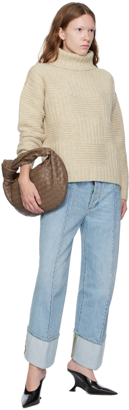 Bottega Veneta Taupe Teen Jodie Bag