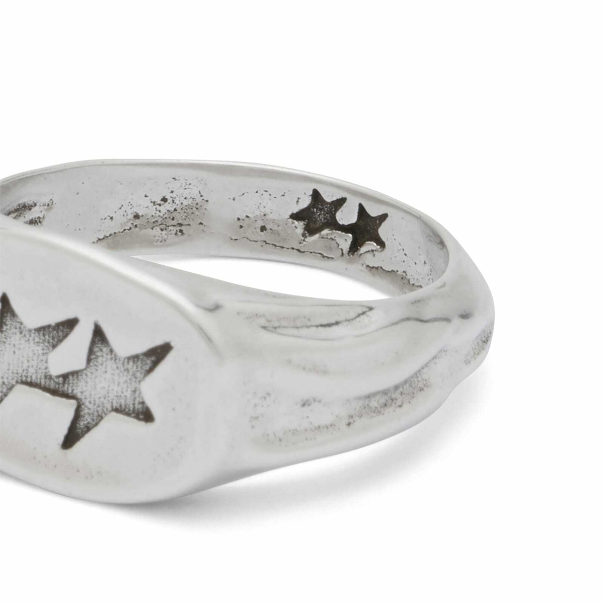 TwoJeys Superstar Signet Ring in Silver